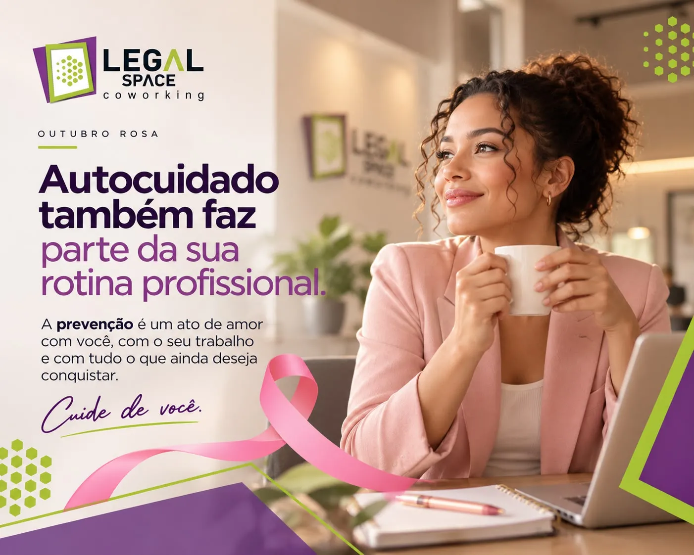 Outubro Rosa: Autocuidado na rotina profissional